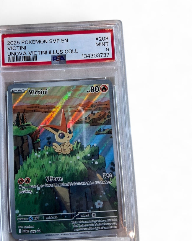 2025 Scarlet & Violet Promo Cards Victini 208 PSA 9
