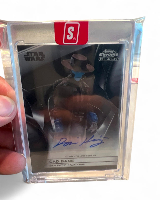 Topps Chrome Black Star Wars Cad Bane Auto Dorian Kingi Black #CB-DK Auto