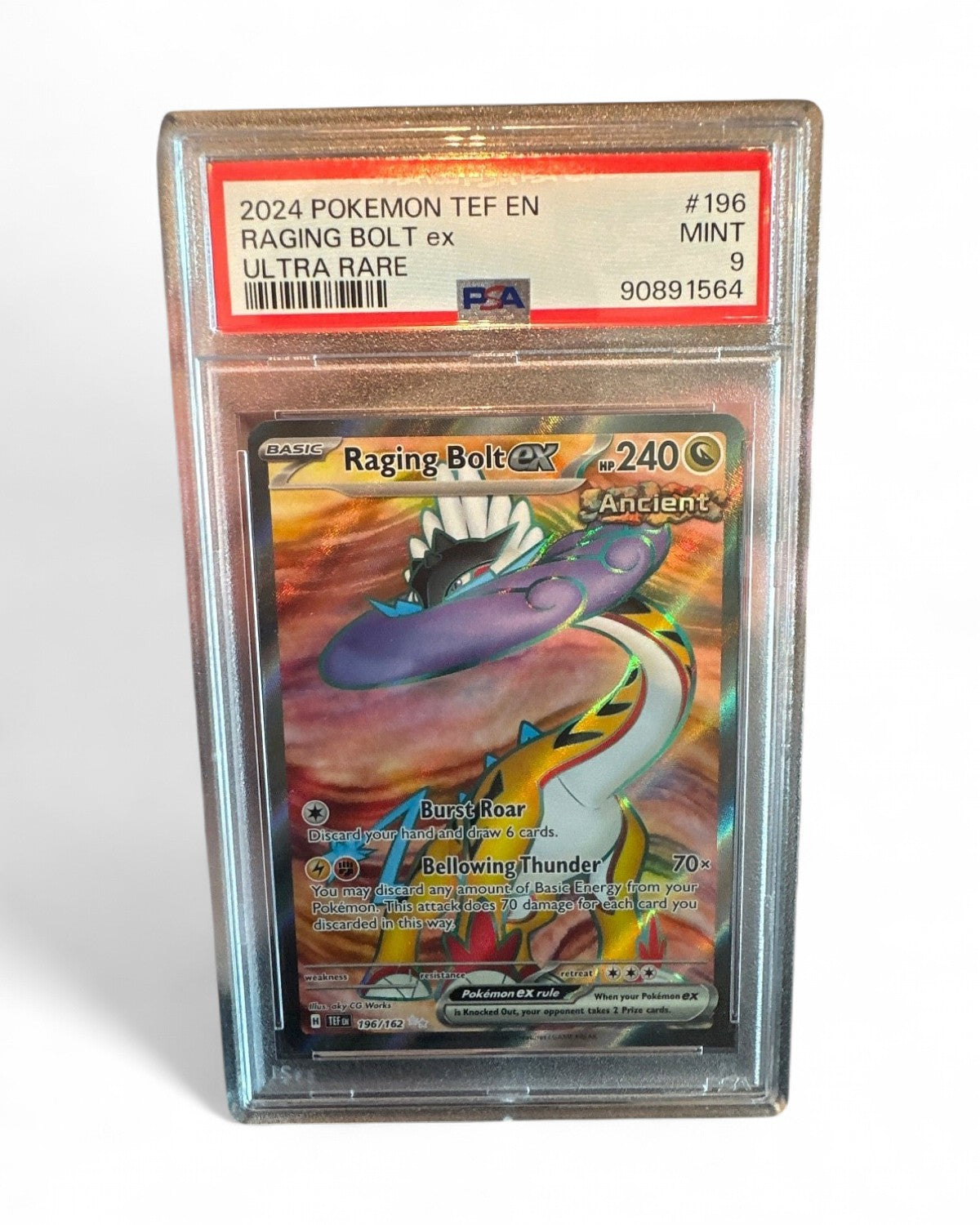 2024 Temporal Forces Raging Bolt Ex 196/162 PSA 9
